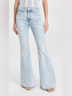 Veronica Beard Sheridan Bell Bottom Jeans Sky Wash Size 25